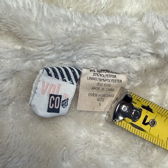 Volcom Camo Hoodie Womens Small 18x21.5 Faux Fut Lined Y2k Camouflage - Picture 13 of 16